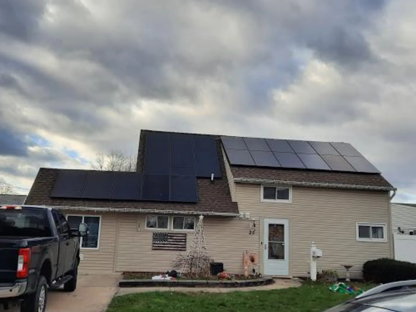 Completed NationPro USA solar installation